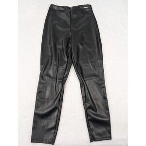 Fabletics Faux Leather Pants Women's M Black Vegan Pull On Legging Pants